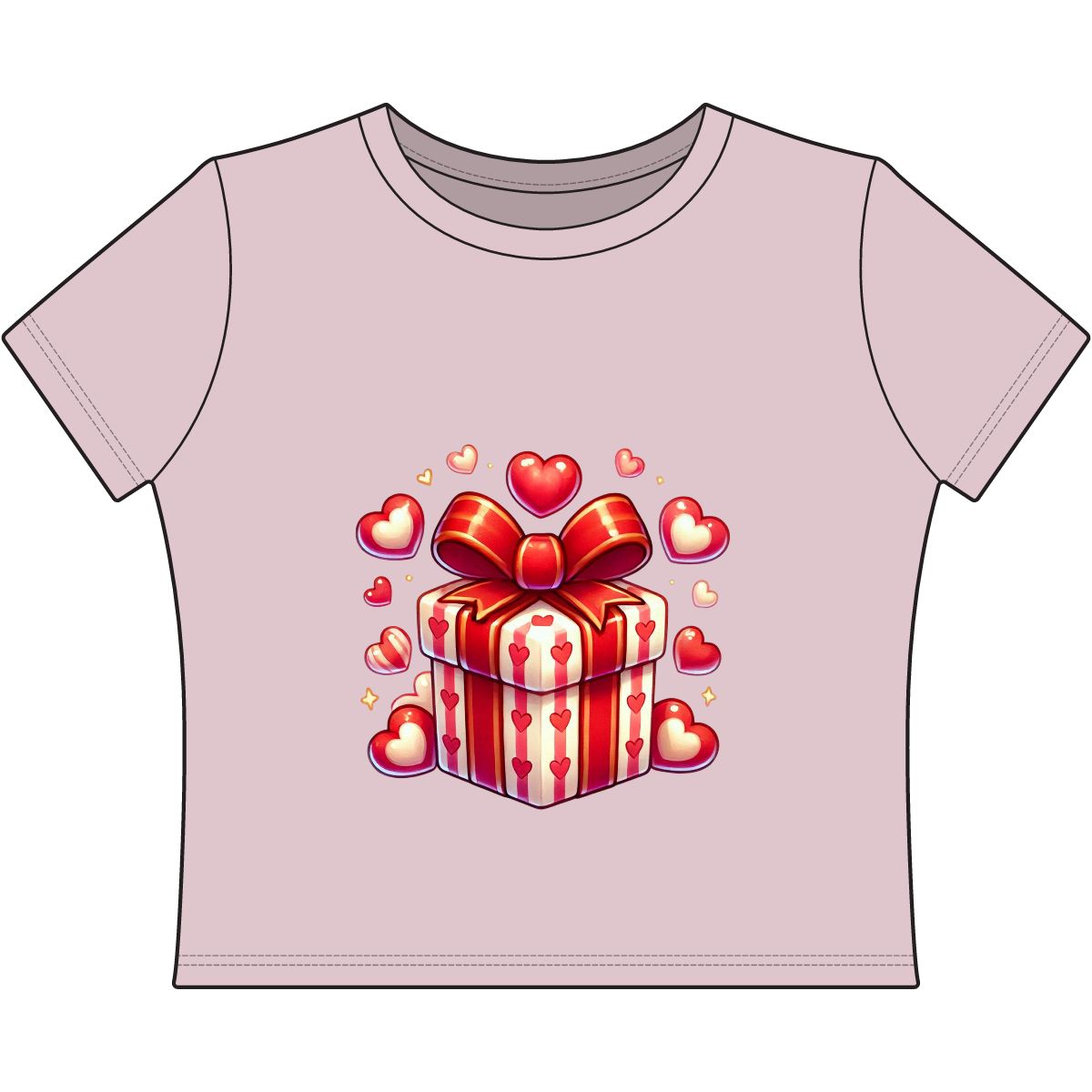 Salty But Sweet T-Shirt | Valentine Heart Gift Box Tee